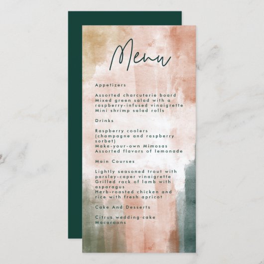 Kaart van het abstracte Waterverf-penseelweduwenme (Voorkant / Achterkant)