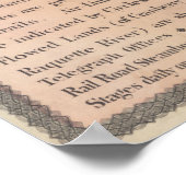  kaart van het Adirondack-gebergte (1883) Poster (Hoek)