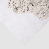  kaart van het Afbeelding van Wisconsin Tissuepapier (Detail)