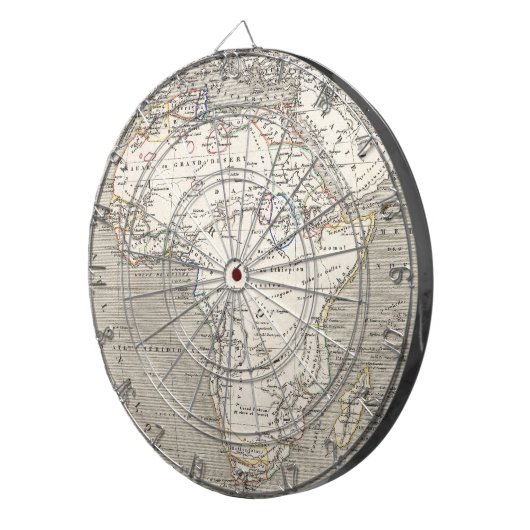  kaart van het Afrikaanse dartboard Dartbord (Voorkant Rechts)