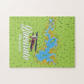 kaart van het Bacurato mexico-meer Legpuzzel (Horizontaal)