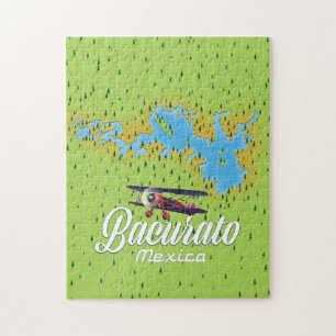kaart van het Bacurato mexico-meer Legpuzzel