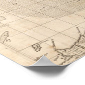 Kaart van het Britse Rijk in Amerika — Blad 14 Poster (Hoek)