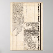 Kaart van het Britse Rijk in Amerika — Blad 8 Poster (Voorkant)