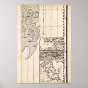 Kaart van het Britse Rijk in Amerika — Blad 8 Poster