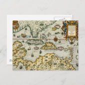 kaart van het Caribisch gebied (1594) (Voorkant / Achterkant)