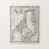 kaart van het Caribisch gebied (1865) Legpuzzel (Verticaal)