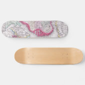 kaart van het centrum van Boston (1864) Skateboard (Horizontaal)