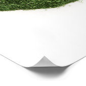 Kaart van het Chinese vasteland van gras Poster (Hoek)