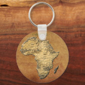 Kaart van het Collectie van het AFRIKA-perkament Sleutelhanger (Voorkant)