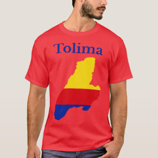Kaart van het departement Tolima T-shirt