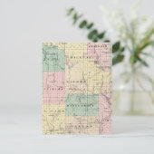 Kaart van het district Barron, staat Wisconsin (Staand voorkant)