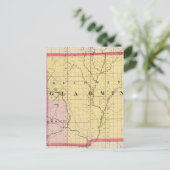 Kaart van het district Gladwin, Michigan (Staand voorkant)