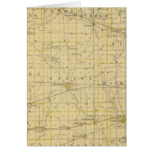 Kaart van het district Hendricks