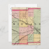 Kaart van het district Midland, Michigan (Voorkant / Achterkant)