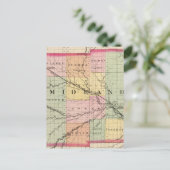 Kaart van het district Midland, Michigan (Staand voorkant)