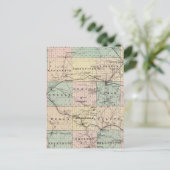 Kaart van het district Monroe, staat Wisconsin (Staand voorkant)