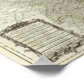 Kaart van het Duitse Rijk Poster (Hoek)