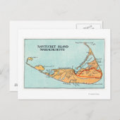 Kaart van het eiland (Voorkant / Achterkant)