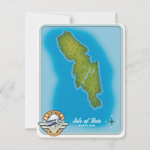 Kaart van het eiland Bute