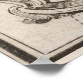 kaart van het eiland Menorca (1764) Poster (Hoek)