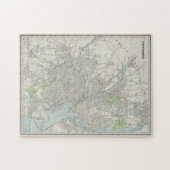  kaart van het eiland Providence Rhode (1901) Legpuzzel (Horizontaal)