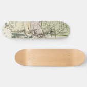  kaart van het eiland Rhode (1797) Skateboard (Horizontaal)