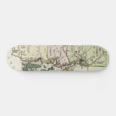  kaart van het eiland Rhode (1797) Skateboard (Horizontaal)