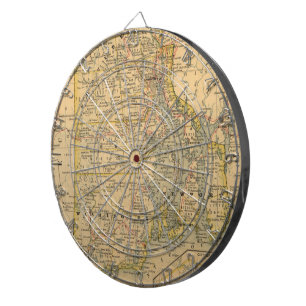  kaart van het eiland Rhode (1875) Dartbord