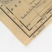  kaart van het eiland Rhode (1875) Fleece Deken (Hoek)