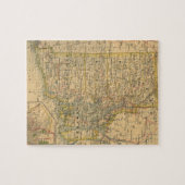  kaart van het eiland Rhode (1875) Legpuzzel (Horizontaal)