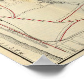 Kaart van het Golden Gate Park Poster (Hoek)