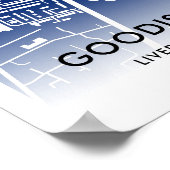 Kaart van het Goodison Park Stadium - thuisbasis v Poster (Hoek)