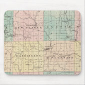 Kaart van het graafschap Green, de staat Wisconsin Muismat (Voorkant)