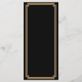 Kaart van het Great Art Deco Black Gold Wedding Me (Achterkant)