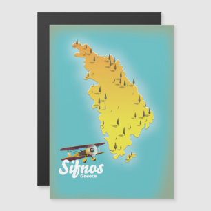 kaart van het Griekse eiland Samos