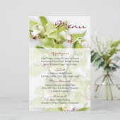 Kaart van het Groene Cymbidium Orchid Floral Weddi (Staand voorkant)
