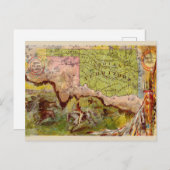  kaart van het Indische Gebied Oklahoma (Voorkant / Achterkant)