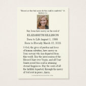 Kaart van het katholieke begrafenismonument St. Jo (Achterkant)