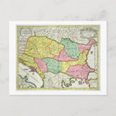 Kaart van het Koninkrijk Hongarije en de staten di (Voorkant)