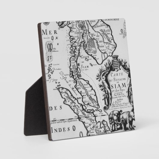 Kaart van het Koninkrijk Siam Fotoplaat (Voorkant)