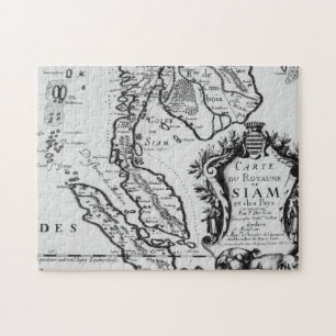 Kaart van het Koninkrijk Siam Legpuzzel