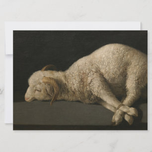 Kaart van het lam (Agnus dei) (Sacrifical Animal)