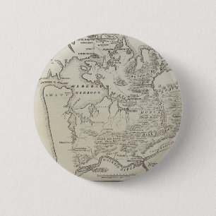 Kaart van het land tussen de rivier de Auckland en Ronde Button 5,7 Cm