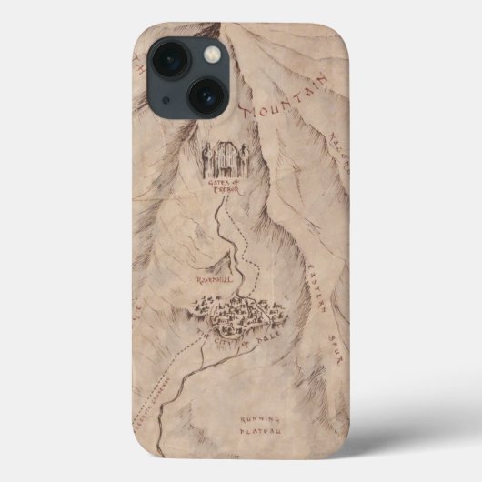 Kaart van het Lonleygebergte Case-Mate iPhone Case (Achterkant)