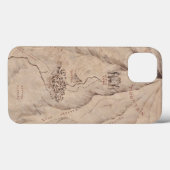Kaart van het Lonleygebergte Case-Mate iPhone Case (Achterkant (horizontaal))