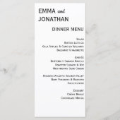 Kaart van het menu Bindmenu van de bruiloft (Voorkant)