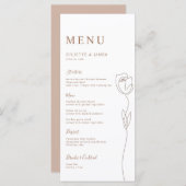 Kaart van het menu Roos van de serie (Voorkant / Achterkant)