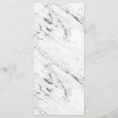 Kaart van het menu Wit en zwart Geometrische marme (Achterkant)