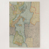 kaart van het Middellandse-Zeegebied (1912) Legpuzzel (Verticaal)